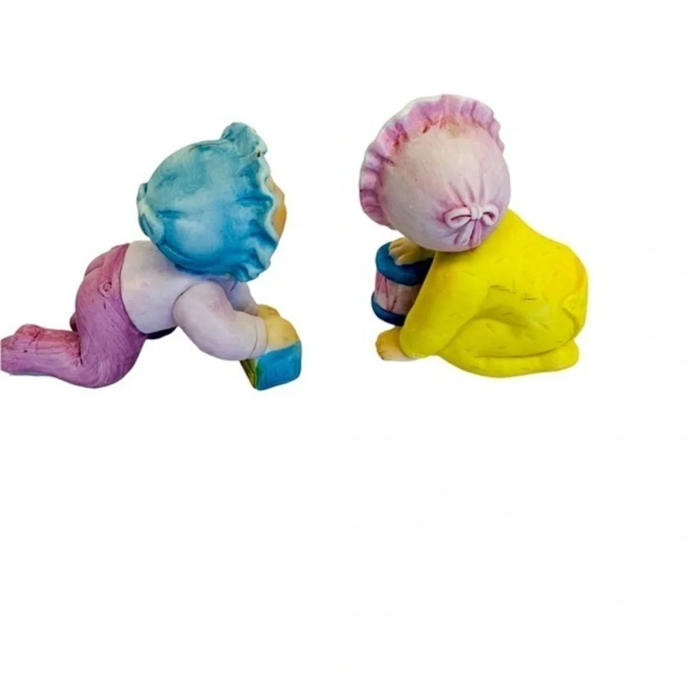 Vintage 1984 Cabbage Patch Kids  porcelain figurines Lot Of 6‎ Toddler & Babies